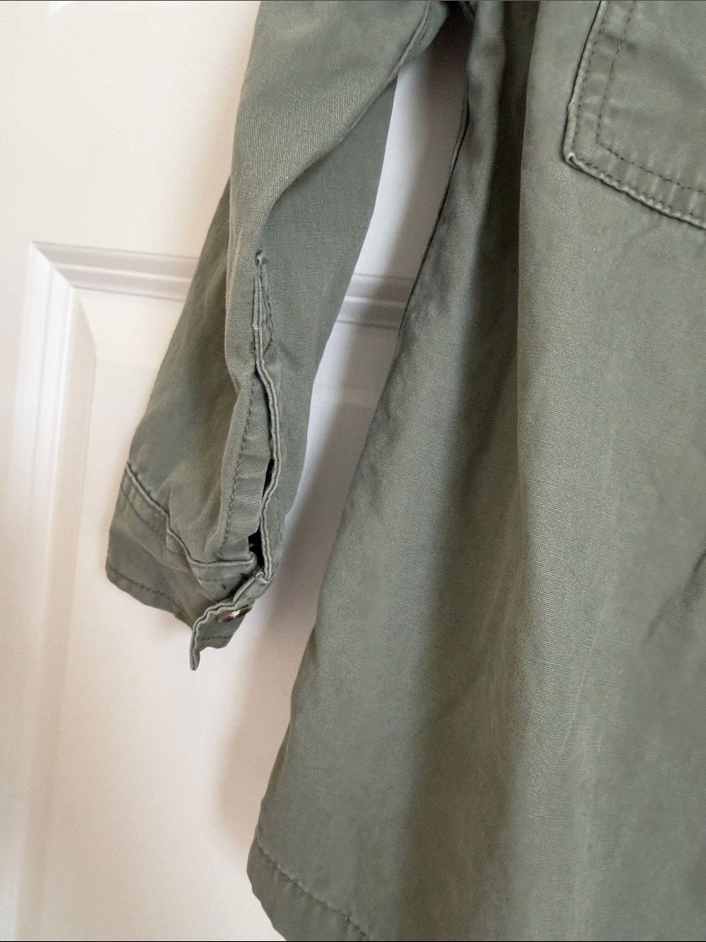 GAP Kids Olive Green Button-Front Jacket - Picture 5 of 8